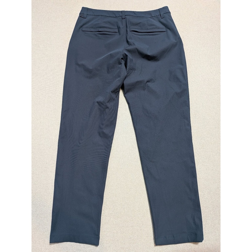 Lululemon Mens Pants Navy 33x30 Woven Stretch Breathable Slim 33x30.5 Flat Front - Picture 3 of 8
